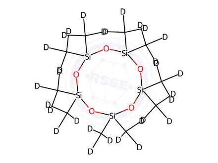 Chemical structure of Decamethylcyclopentasiloxane-d30
