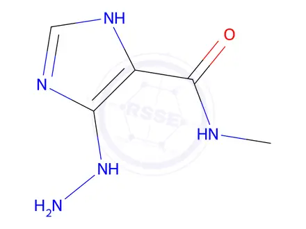 Chemical structure of 4-Hydrazinyl-N-methyl-1H-imidazole-5-carboxamide