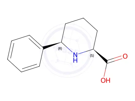 Chemical structure of (2S,6R)-6-Phenylpiperidine-2-carboxylic acid