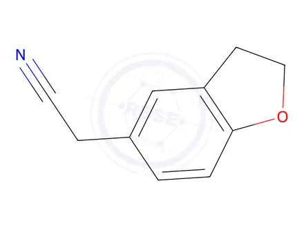Chemical structure of 2-(2,3-dihydro-1-benzofuran-5-yl)acetonitrile