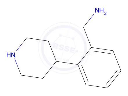 Chemical structure of (2-(Piperidin-4-yl)phenyl)methanamine