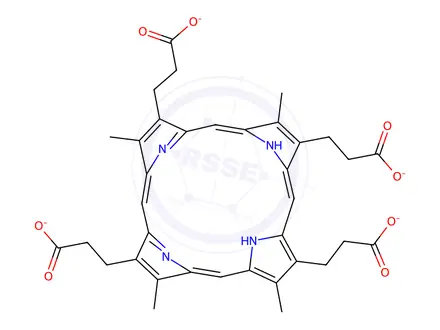 Chemical structure of Porphine Impurity 60