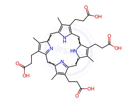 Chemical structure of Coproporphyrin III