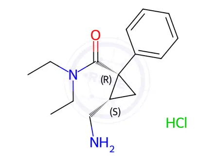 Chemical structure of Milnacipran hydrochloride