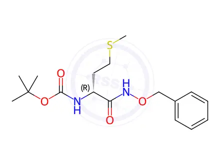 Chemical structure of Carbamic acid, [3-(methylthio)-1-[[(phenylmethoxy)amino]carbonyl]propyl]-, 1,1-dimethylethyl ester, (R)-(9CI)