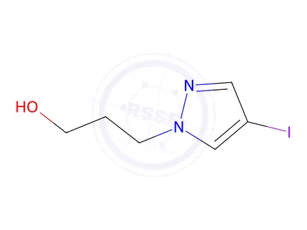 Chemical structure of 3-(4-Iodo-1H-pyrazol-1-yl)propan-1-ol