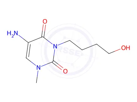 Chemical structure of 5-Amino-3-(4-hydroxybutyl)-1-methylpyrimidine-2,4(1h,3h)-dione
