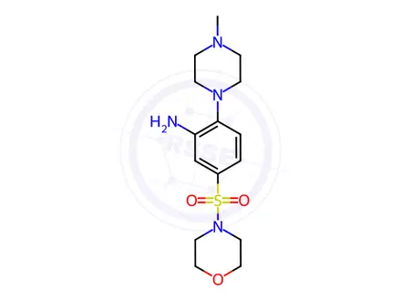 Chemical structure of 2-(4-Methylpiperazin-1-yl)-5-(morpholine-4-sulfonyl)aniline