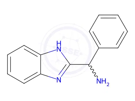 Chemical structure of 1-(1H-Benzimidazol-2-yl)-1-phenylmethanamine dihydrochloride