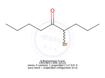 Chemical structure of 4-Bromononan-5-one