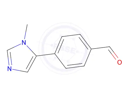 Chemical structure of 4-(1-Methyl-1h-imidazol-5-yl)benzaldehyde