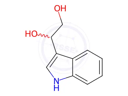 Chemical structure of 1-(1H-Indol-3-yl)ethane-1,2-diol