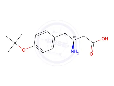 Chemical structure of (S)-3-Amino-4-(4-(tert-butoxy)phenyl)butanoic acid