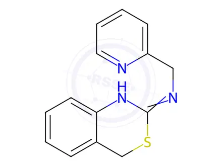 Chemical structure of N-[(Pyridin-2-yl)methyl]-4H-3,1-benzothiazin-2-amine
