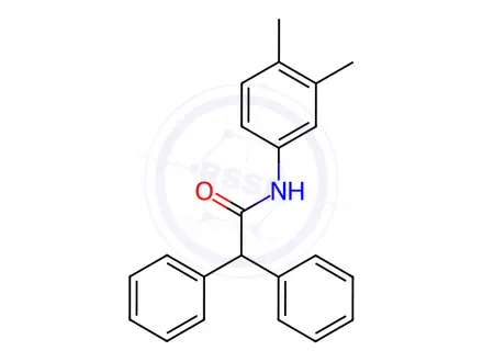 Chemical structure of N-(3,4-Dimethylphenyl)-2,2-diphenylacetamide