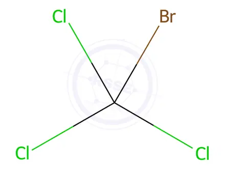 Chemical structure of Bromotrichloromethane