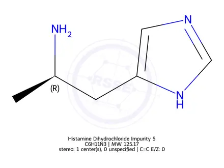 Chemical structure of Histamine Dihydrochloride Impurity 5