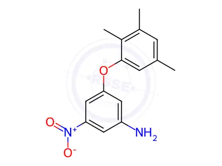 Chemical structure of 3-nitro-5-(2,3,5-trimethylphenoxy)aniline