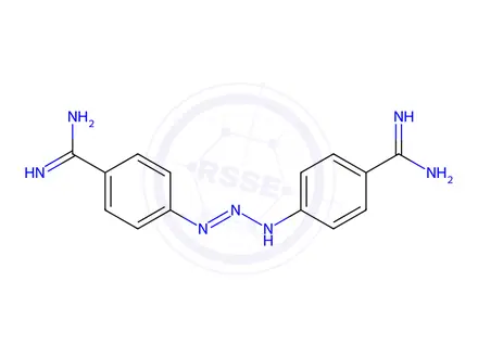Chemical structure of 4,4'-(Triaz-1-ene-1,3-diyl)dibenzimidamide