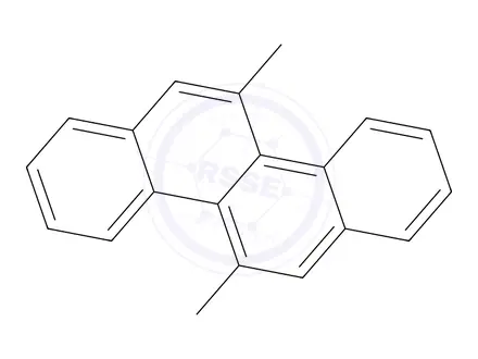 Chemical structure of 5,11-dimethylchrysene