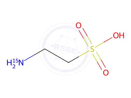 Chemical structure of TAURINE-15N