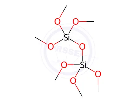 Chemical structure of hexamethyl diorthosilicate