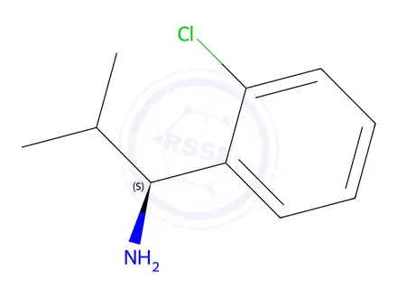 Chemical structure of (1S)-1-(2-CHLOROPHENYL)-2-METHYLPROPAN-1-AMINE HYDROCHLORIDE
