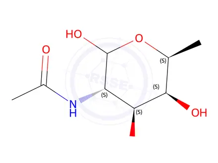 Chemical structure of N-acetyl-L-fucosamine