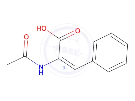 Chemical structure of (E)-2-Acetamido-3-phenylacrylic acid