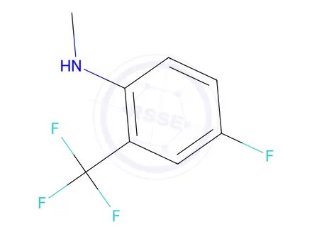 Chemical structure of 4-Fluoro-n-methyl-2-(trifluoromethyl)aniline