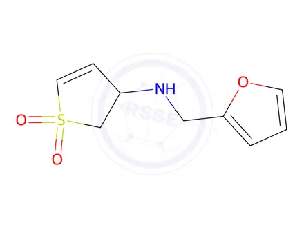 Chemical structure of 3-((Furan-2-ylmethyl)amino)-2,3-dihydrothiophene 1,1-dioxide