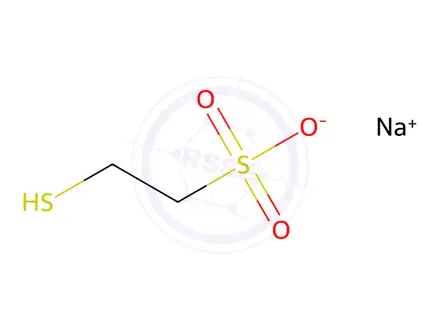 Chemical structure of Mesna
