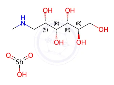 Chemical structure of Meglumine Antimoniate