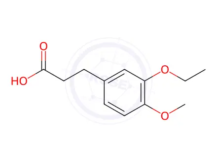 Chemical structure of 3-(3-ETHOXY-4-METHOXYPHENYL)PROPIONIC ACID