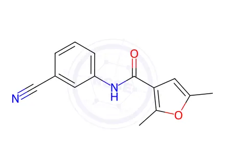 Chemical structure of n-(3-Cyanophenyl)-2,5-dimethylfuran-3-carboxamide