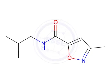 Chemical structure of N-isobutyl-3-methylisoxazole-5-carboxamide