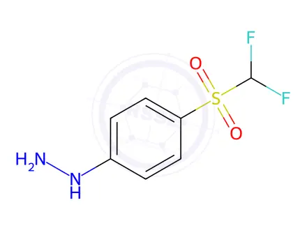 Chemical structure of (4-difluoromethanesulfonylphenyl)hydrazine