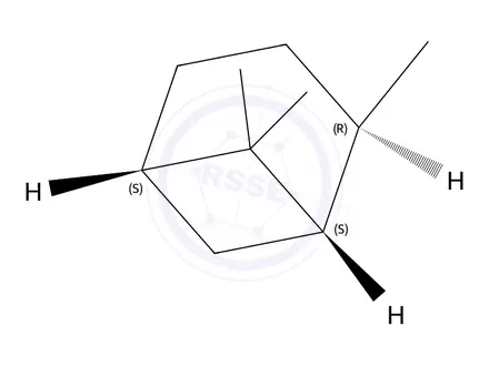 Chemical structure of rel-(1S,2R,5S)-2,6,6-Trimethylbicyclo[3.1.1]heptane