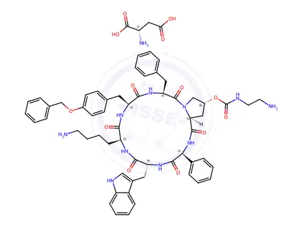 Chemical structure of Pasireotide L-Aspartate Salt