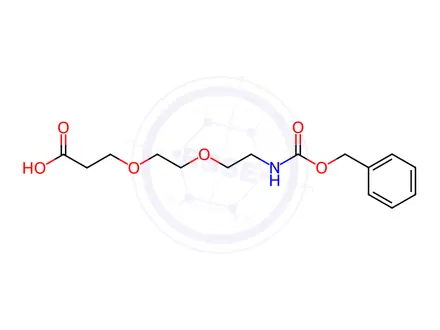 Chemical structure of 4,7,12-Trioxa-10-azatridecanoic acid, 11-oxo-13-phenyl