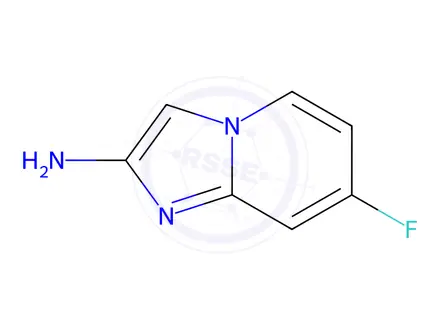 Chemical structure of 7-Fluoroimidazo[1,2-a]pyridin-2-amine