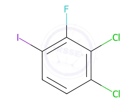 Chemical structure of 1,2-Dichloro-3-fluoro-4-iodobenzene