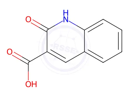 Chemical structure of 2-Oxo-1,2-dihydro-3-quinolinecarboxylic Acid