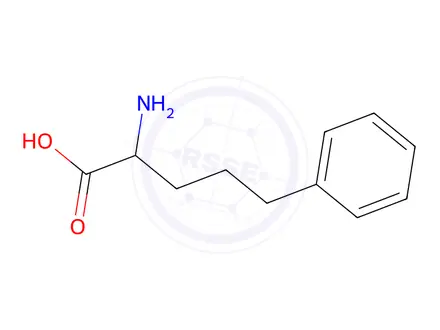 Chemical structure of D-2-AMINO-5-PHENYL-PENTANOIC ACID