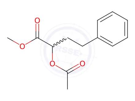 Chemical structure of (αR)-Acetyloxybenzenebutanoic Acid Methyl Ester