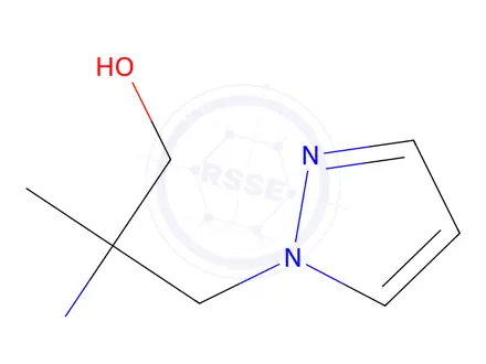 Chemical structure of 2-Amino-2-methyl-3-(1H-pyrazol-1-yl)propan-1-ol
