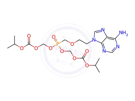 Chemical structure of Desmethyl Tenofovir Disoproxoil (Adefovir Disoproxil)