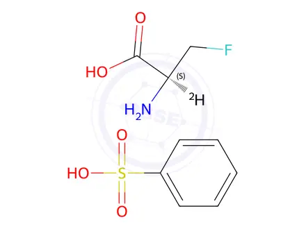 Chemical structure of 3-fluoro-L-[22H]alanine benzenesulphonate