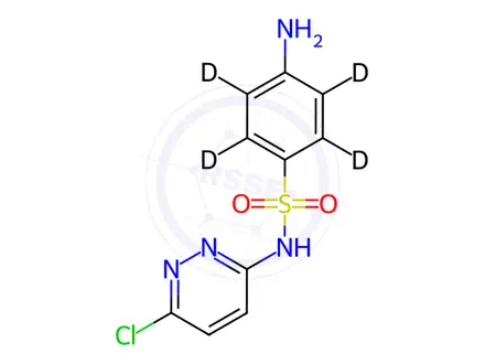 Chemical structure of Sulfachloropyridazine-d4