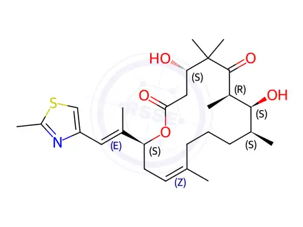 Chemical structure of Epothilone D (synthetic)